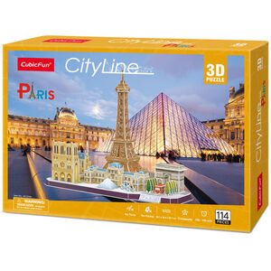 Cubic Fun City Line Paris 3D Palapeli 114 