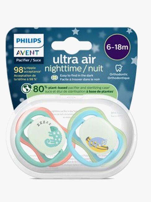 Philips Avent Ultra Air Tutti Yö 6–18 kk 2-pack, Sininen/Turkoosi