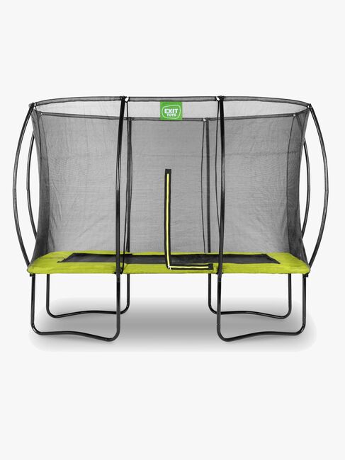 EXIT Silhouette Trampoliini + Turvaverkko 214x305 cm, Vihreä