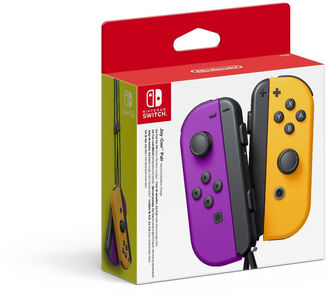 Nintendo Switch Joy-Con Peliohjain 2 Kpl, Violetti/Oranssi 