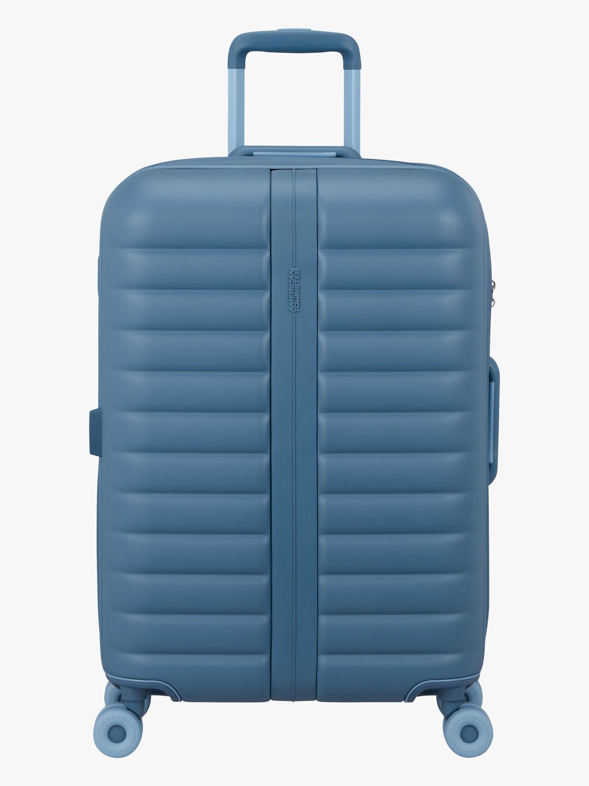 American Tourister Neovibe Spinner Matkalaukku 66-74L, Steel Blue