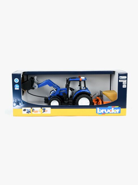 Bruder New Holland Traktori T5 120 + Kauhakuormaaja
