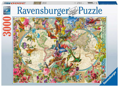 Ravensburger Palapeli Flora & Fauna World Map 3000