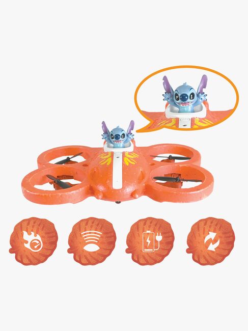 Disney Stitch Kauko-ohjattava Lentävä UFO + Valot