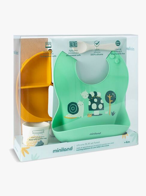 Miniland Ruokailusetti Silikoni 3, Puutarha