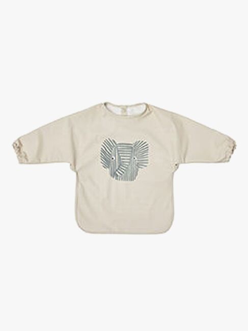 OYOY Erik Norsu  Pitkähihainen Ruokalappu, Beige