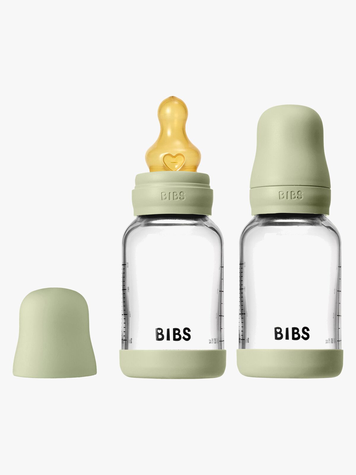 BIBS Slow Flow Lasi Tuttipullo Lateksi 2-pack 120 ml, Sage
