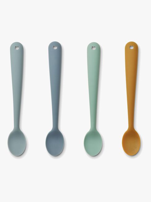 LIEWOOD Siv Lusikkasetti 4-pack, Blue Multi Mix