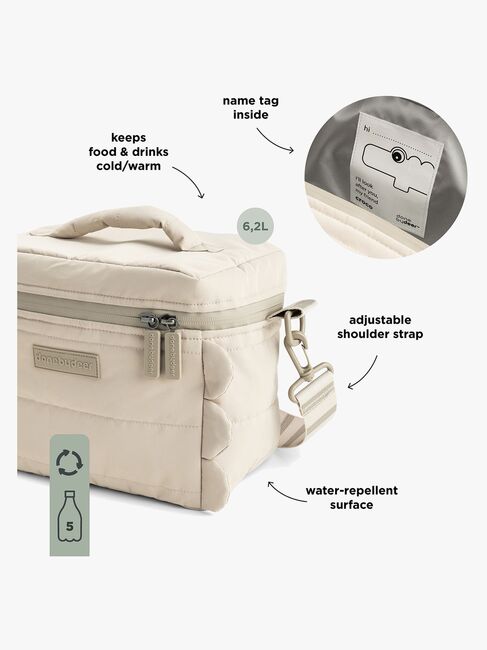 Done By Deer Croco Kylmälaukku, Sand