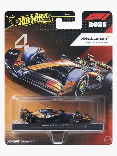 Hot Wheels F1 Racing Premium McLaren Lando Norris Kilpa-auto 1:64