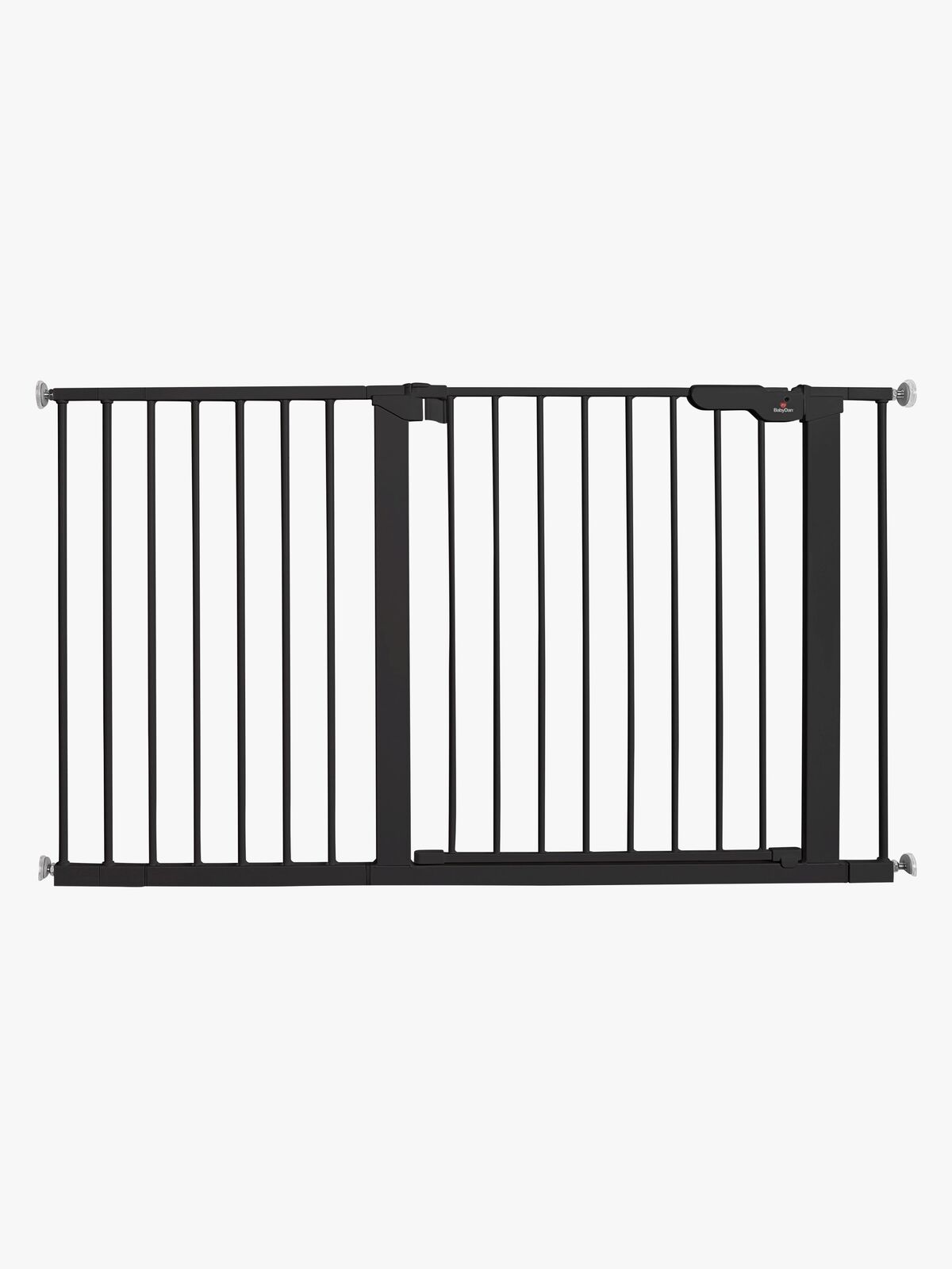 BabyDan Premier Turvaportti + 8 Pidennysosaa 126–132,2 cm, Musta