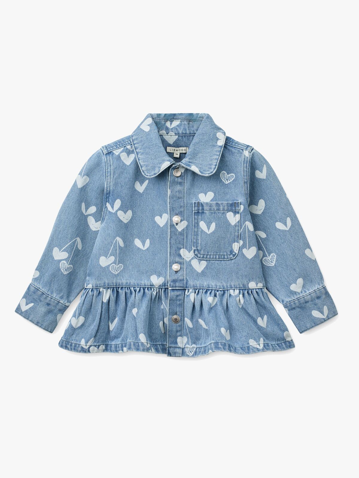 LIEWOOD Printed Denim Paitapusero, Sweethearts/Light Blue Denim