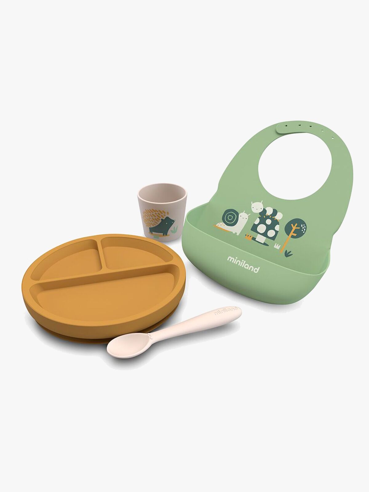 Miniland Ruokailusetti Silikoni 3, Puutarha