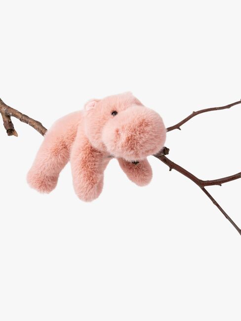 Teddykompaniet Pehmolelu Makaava Virtahepo 30 cm, Vaaleanpunainen