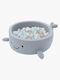 MeowBaby Boucle Whale Pallomeri, Dusty Ice Blue