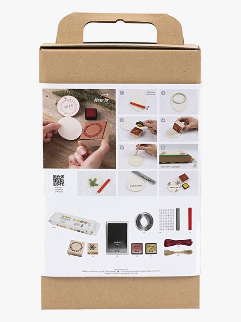 Creativ Company Askartelusetti Joulukoristeet Itsekovettuva Savi DIY