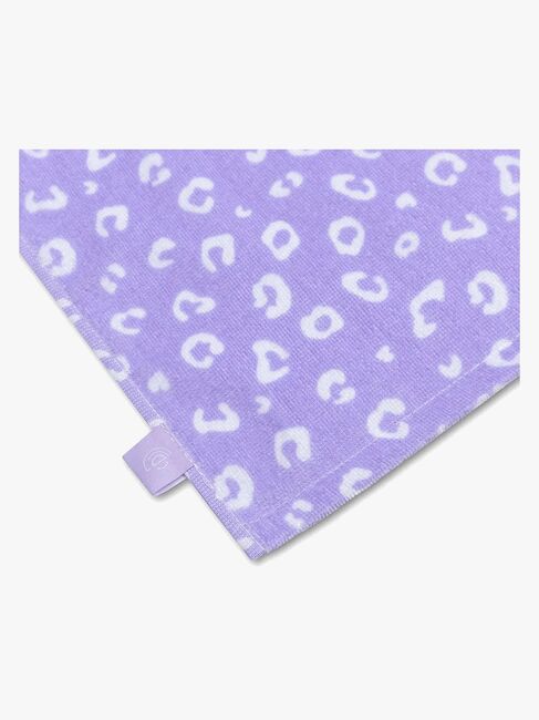 Swim Essentials Kylpypyyhe, Violetti Leopard