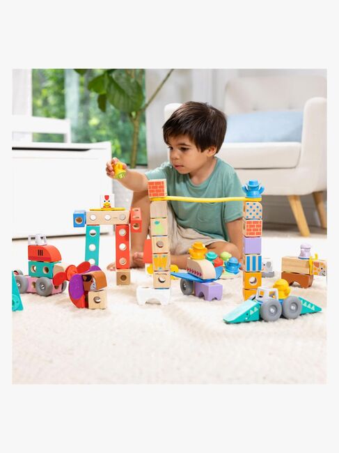 Melissa & Doug Blockables Rakennussarja Ajoneuvo 54 Osaa