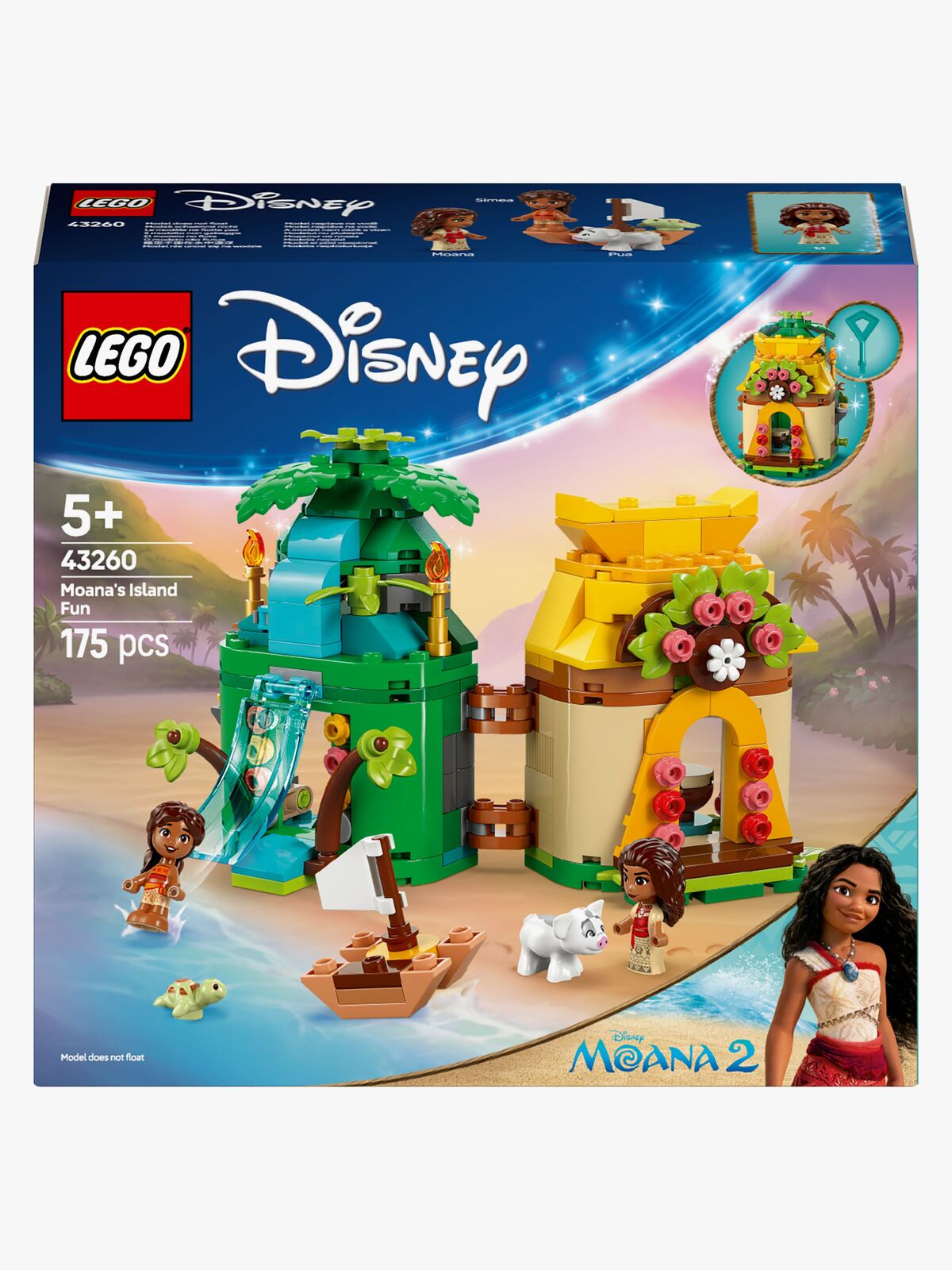 LEGO Disney Princess 43260 Vaianan hauskat saaripuuhat