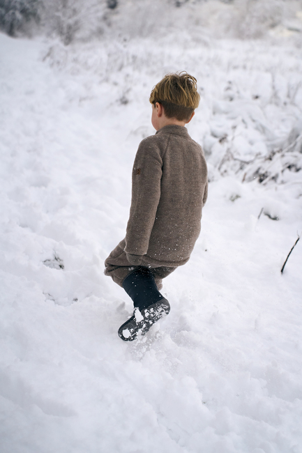 Mikk-Line Vauvan Fleecetakki Merinovilla, Melange Denver