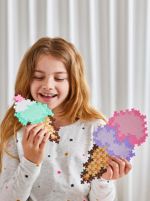 Plus-Plus Puzzle By Number Rakennussarja Jäätelötötteröt 250 Osaa