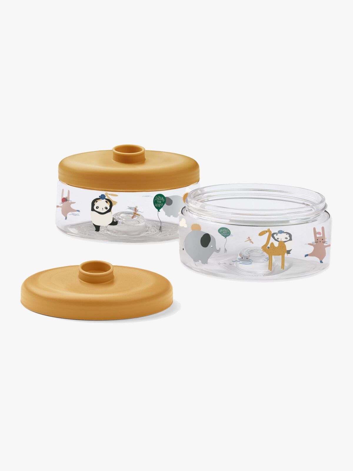 LIEWOOD Dominique Tritan Eväsrasia 2-pack, Around the world/Sandy