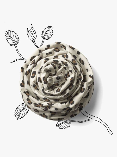 Coracor Kantoliina, Leopard/Luonnonvalkoinen