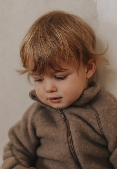 Mikk-Line Vauvan Fleecetakki Merinovilla, Melange Denver