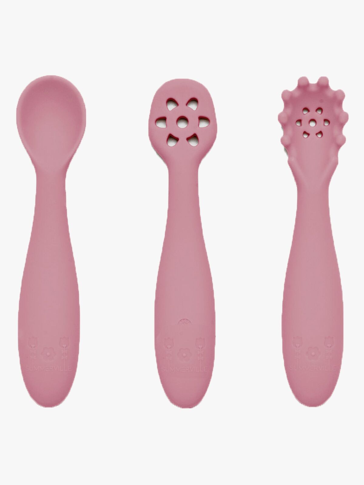 Summerville Harjoittelulusikat Silikoniset, Dusty Rose