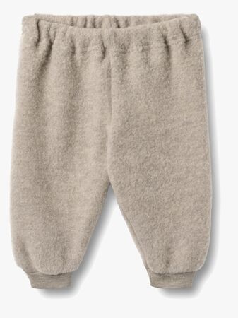 Wheat Kinnie Villafleecehousut Merinovilla, Khaki Melange