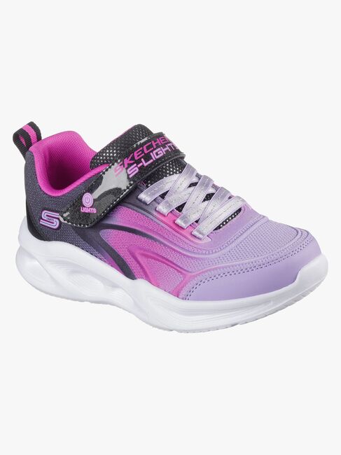 Skechers Sola Glow  Vilkkuvat Lenkkarit, Black