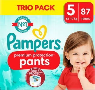 Pampers Premium Protection Pants Vaippa Koko 5 12–17 kg 87-pack