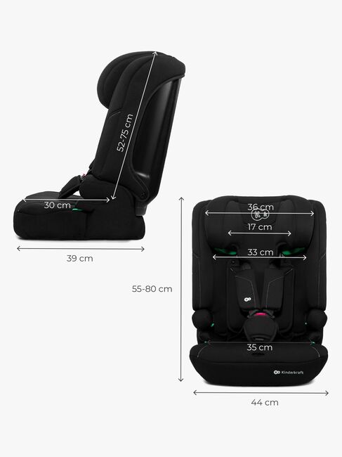 Kinderkraft I-COMFY i-Size Turvaistuin, Black