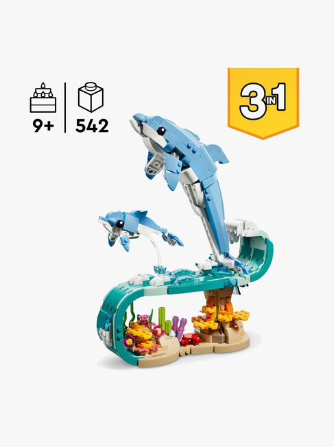 LEGO Creator 31385 Merieläimet: Söpöt delfiinit