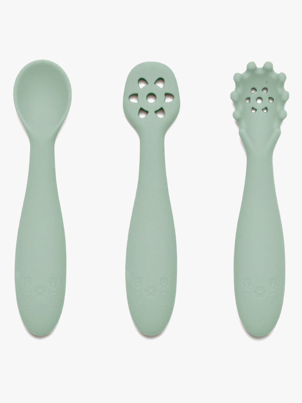 Summerville Harjoittelulusikat Silikoniset, Cameo Green