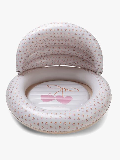 Swim Essentials Lasten Uima-allas + Aurinkosuoja 100 cm, Cozy Hearts