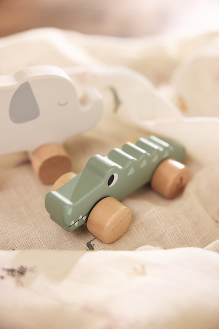 Jollein Krokotiili Pyörillä Jungle Jambo Puulelu