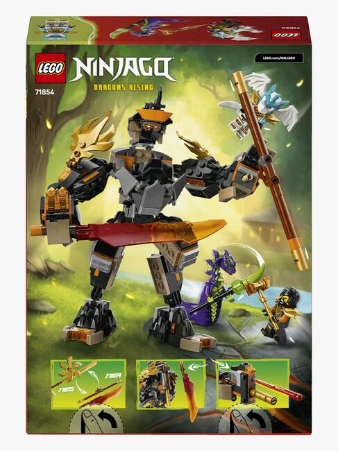 LEGO Ninjago 71854 Colen tehtävärobotti ja Lohikäärme-Zane