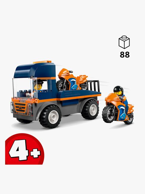 LEGO City 60491 Moottoripyörän kuljetusauto