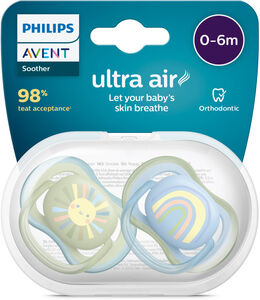 Philips Avent Ultra Air Deco Tutti 2-Pack 0–6 kk, Vihreä/Sininen