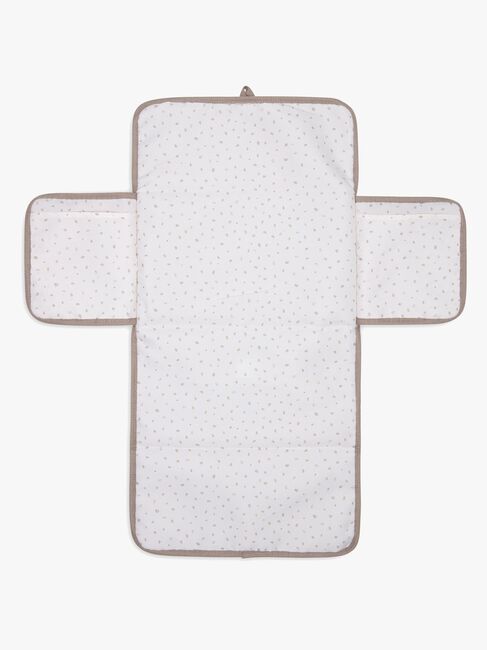 Jollein Cloudy Rib Hoitoalusta + Säilytystaskut, Milky Coffee