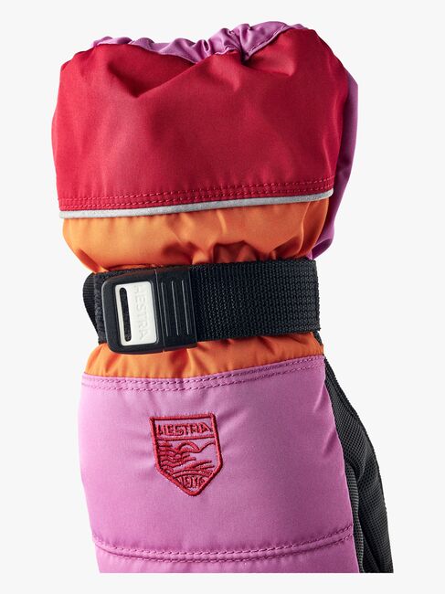 Hestra Kids Czone Rukkaset, Cerise/Light orange