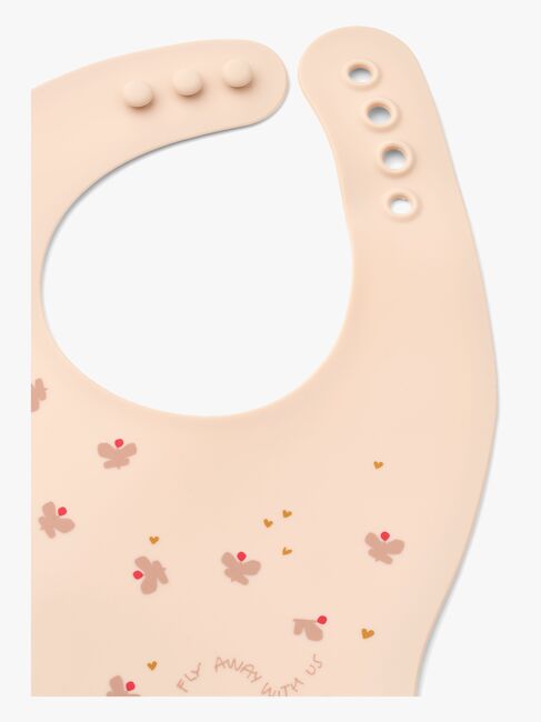 LIEWOOD Ember Kuvioitu Ruokalappu 2-pack, Mini Butterfly/Apple blossom