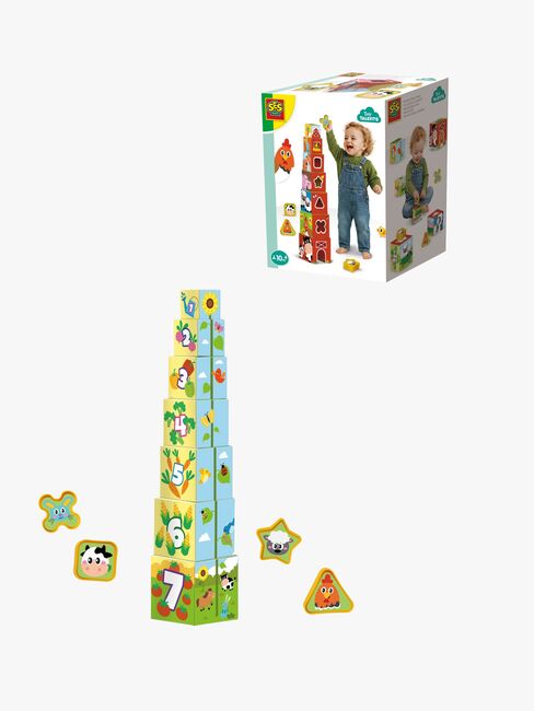 SES Creative Pinottavat Palikat Maatilan Eläimet 2-in-1