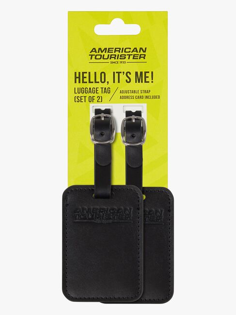 American Tourister Matkalaukun Nimilappu 2-pack, Black
