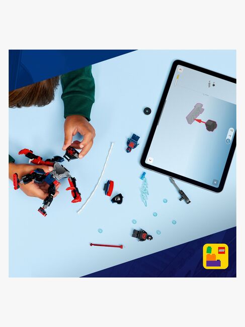 LEGO Super Heroes 76337 Miles Moralesin robotti vastaan Spider-Man 2099