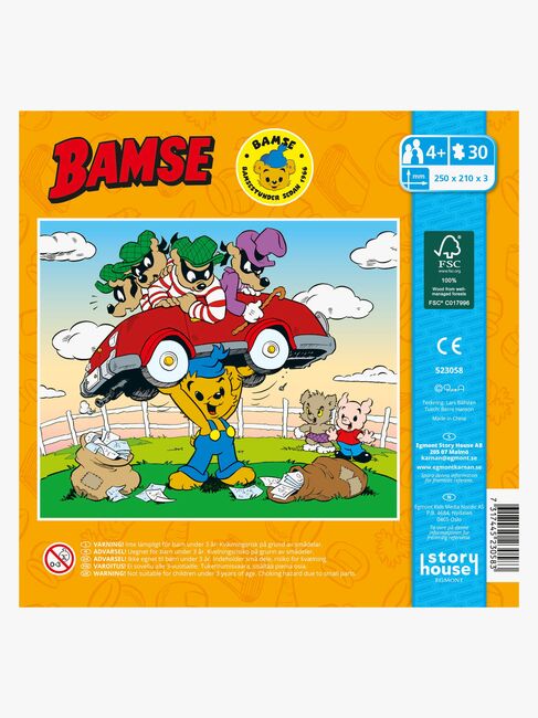 Egmont Kärnan Bamse Puinen Palapeli 30