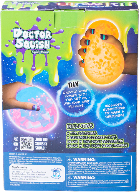 Doctor Squish Slime Squishy Neon Täydennyspakkaus