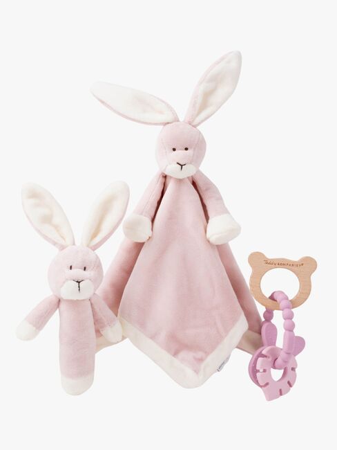 Teddykompaniet Unirievut Pupu Lahjapakkaus, Misty Rose