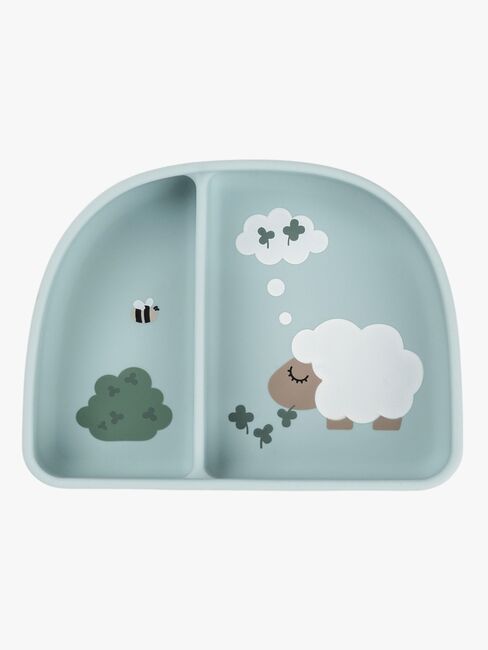 Done By Deer Tiny Farm Jaettu Lautanen Stick & Stay, Blue